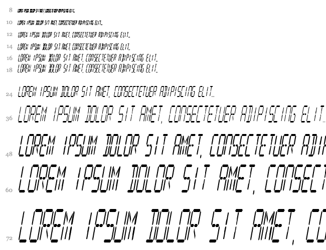 Digital Readout Condensed Wasserfall 