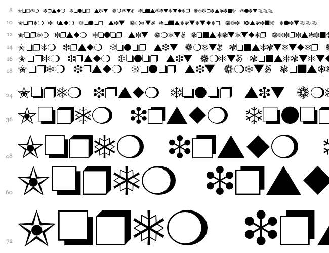 Dingbat Cascade 