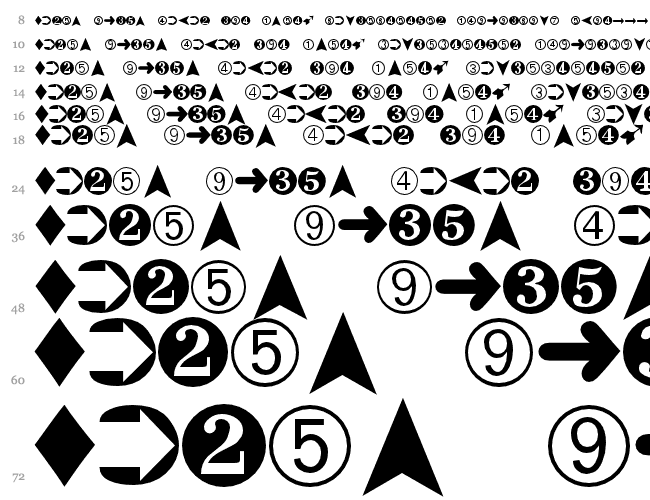 Dingbats2 Cascade 