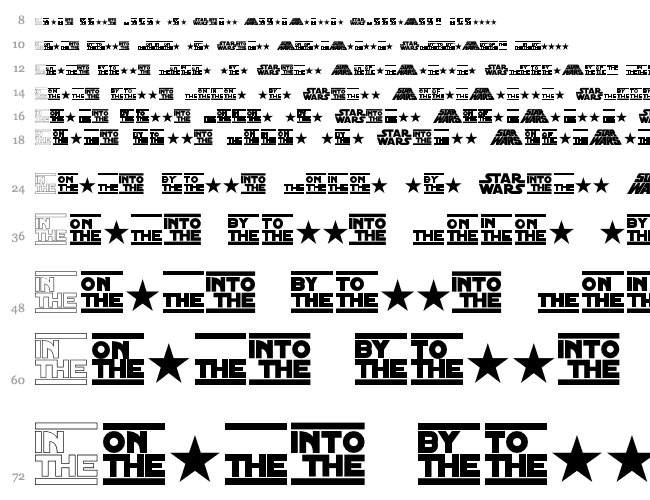 Distant Galaxy Symbols Cascata 