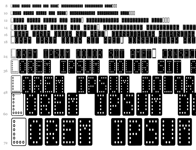 Domino smal Cascade 