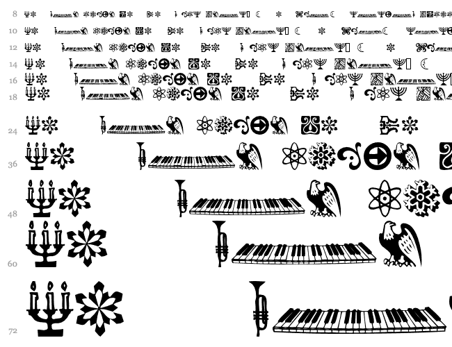 DoodleDingbatsOneSSK Cascade 