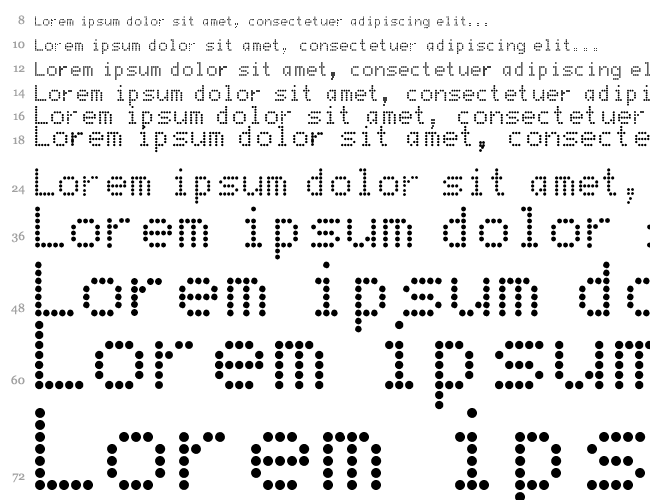 Dot Matrix Водопад 