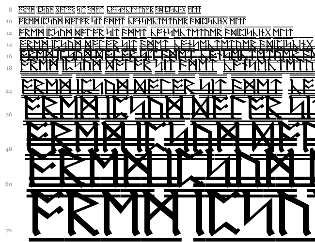 Dwarf Runes 2 Regular Truetype Font