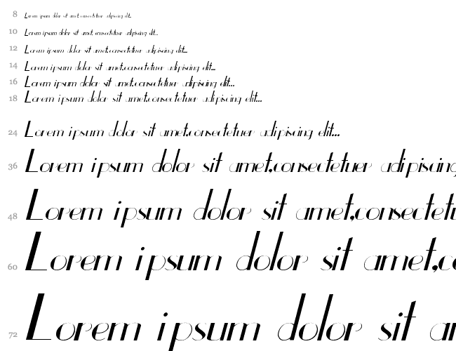 East Side Italic Cascade 