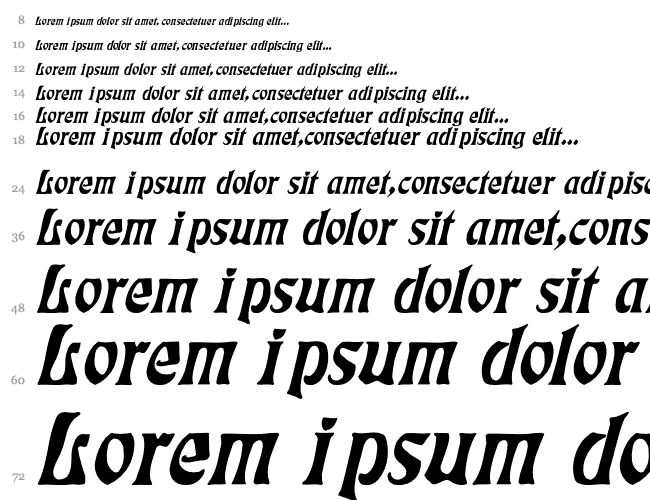 Eckmann Italic Cascada 