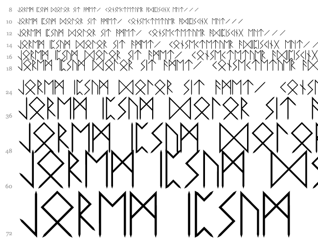 Elder Futhark Cascade 