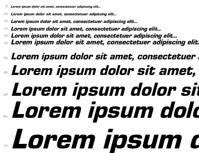 Eurostile-Black Italic Cascada 