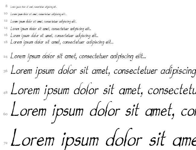 Feldicouth Compressed Italic Cascada 