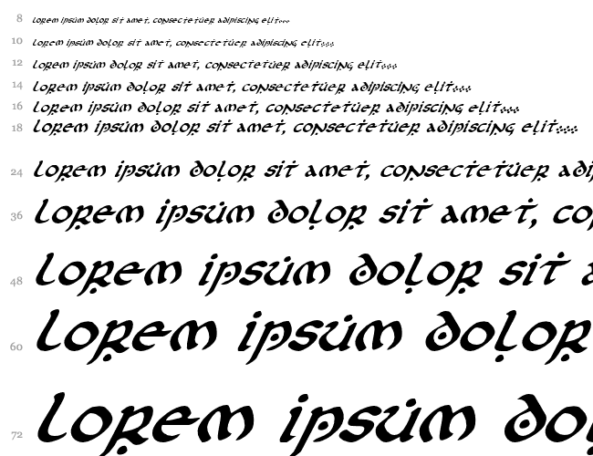 First Order Italic Waterfall 