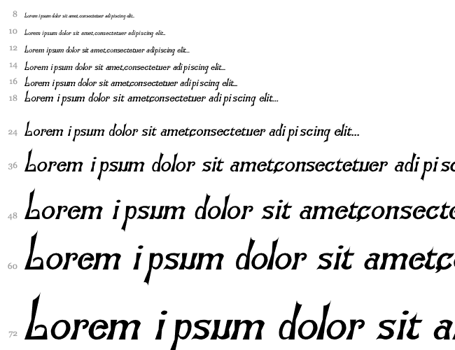 Flemish-Normal-Italic Cachoeira 