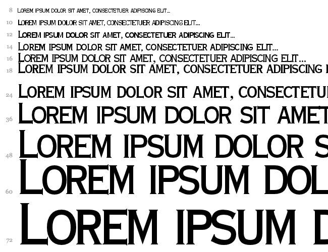 Font Водопад 