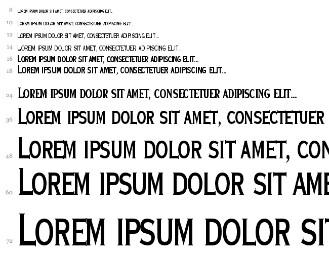 Font Водопад 