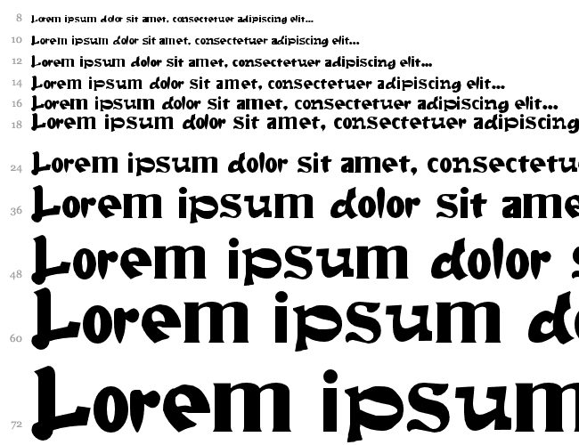 FontSale Водопад 