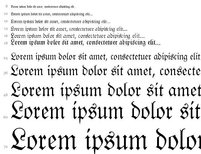 Fraktur Cascata 