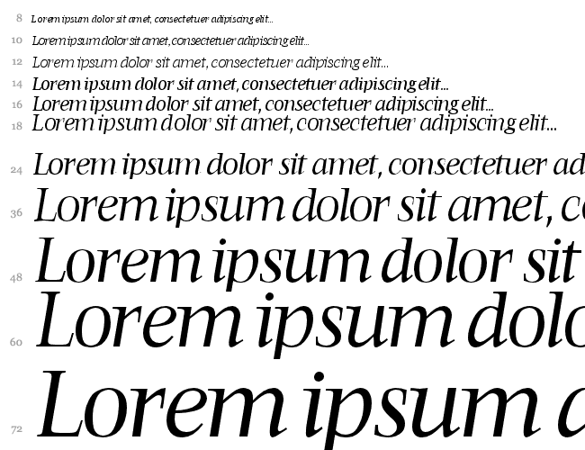 FrancoisRegularItalic Wasserfall 