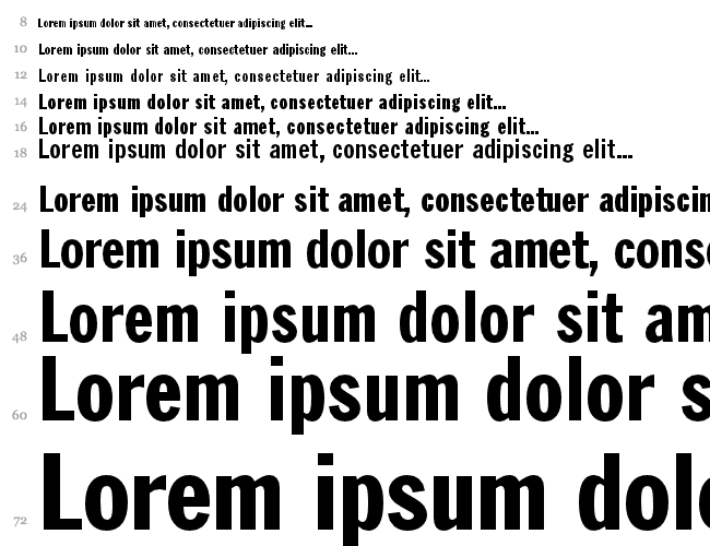 Franklin Goth Ext Condensed Водопад 