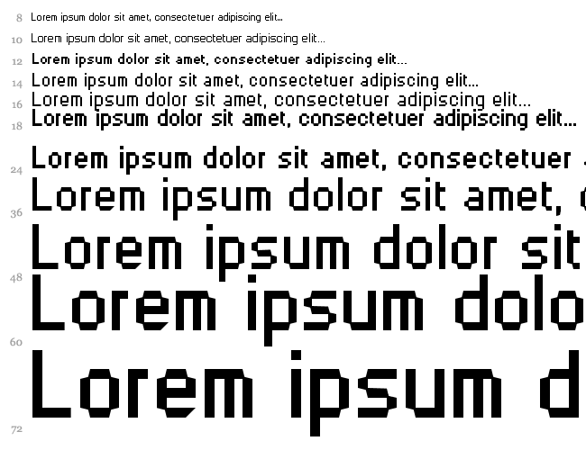 Fruity fonts Водопад 