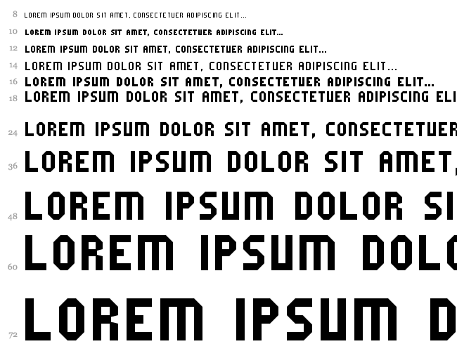 Fruity microfont Wasserfall 