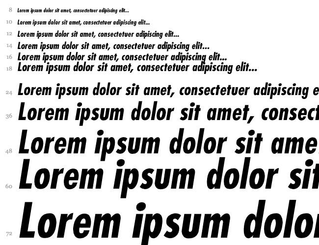 Futura-Condensed-BoldItalic Cascade 