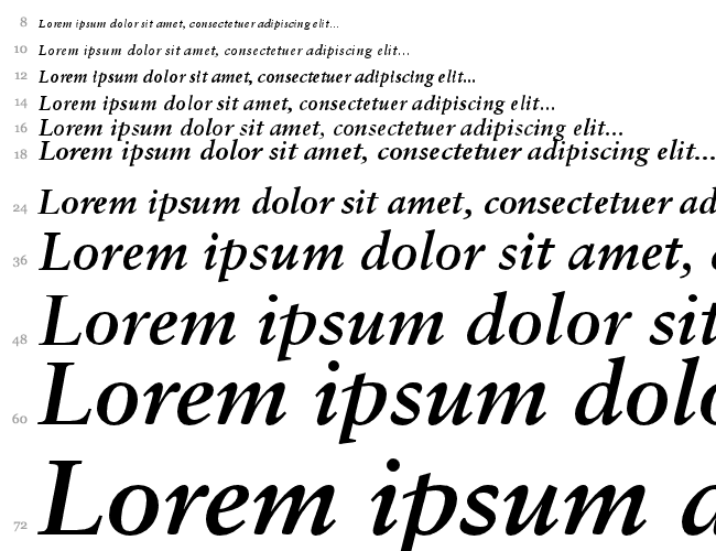 Garamond Retrospective SSi Cascade 