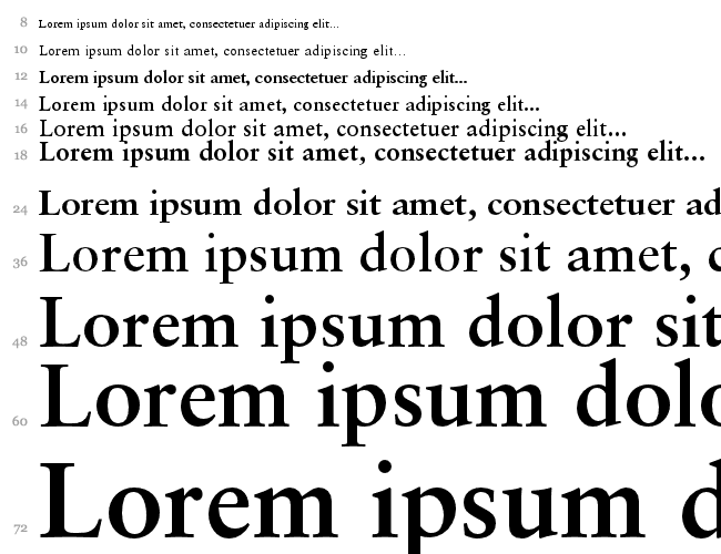 Garamond Retrospective SSi Cascata 