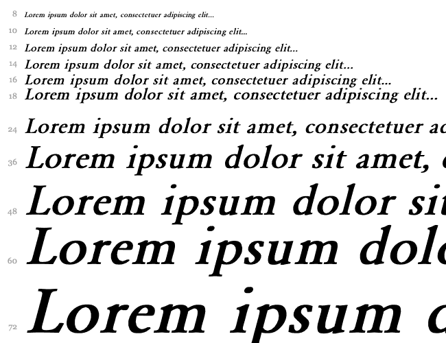 Garamond-Normal Cascade 