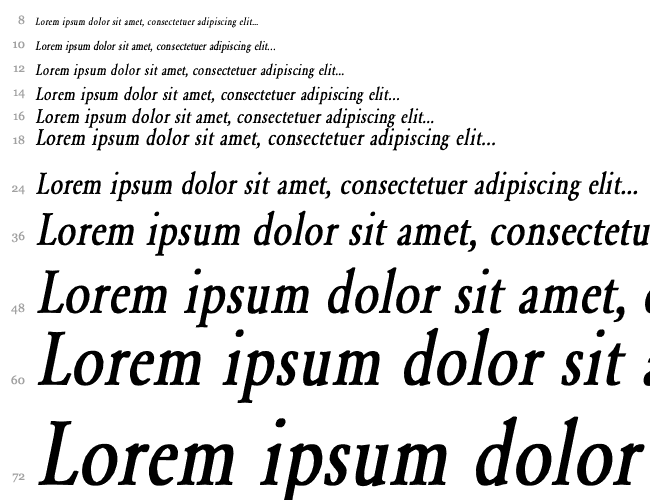 Garamond-Normal Condensed Waterfall 