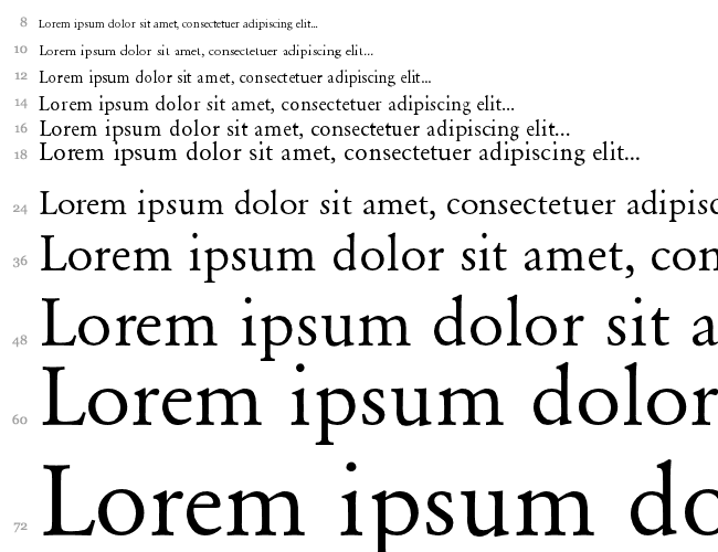 Garamond-Normal Cascade 