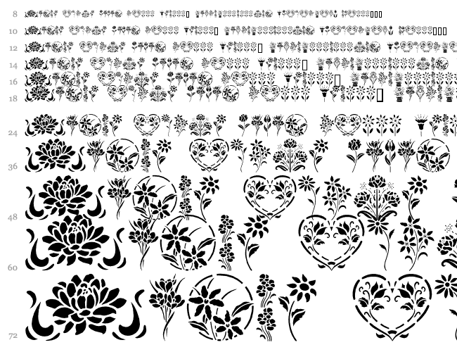 GE Floral Stencils Водопад 