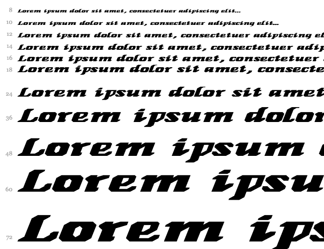 GenoaItalic Ex Bold Wasserfall 