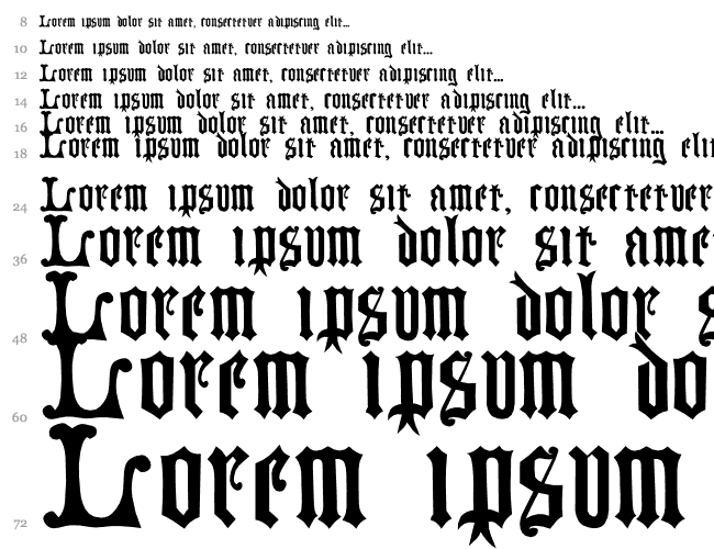 German Blackletters 15th c. Cascata 