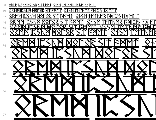 Germanic Runes-1 Waterfall 