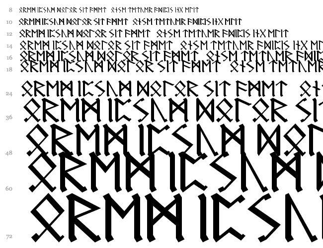 Germanic Runes Cascada 