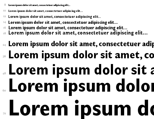 Gill Sans Condensed Wasserfall 