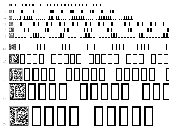 Goudy Initialen Cascada 