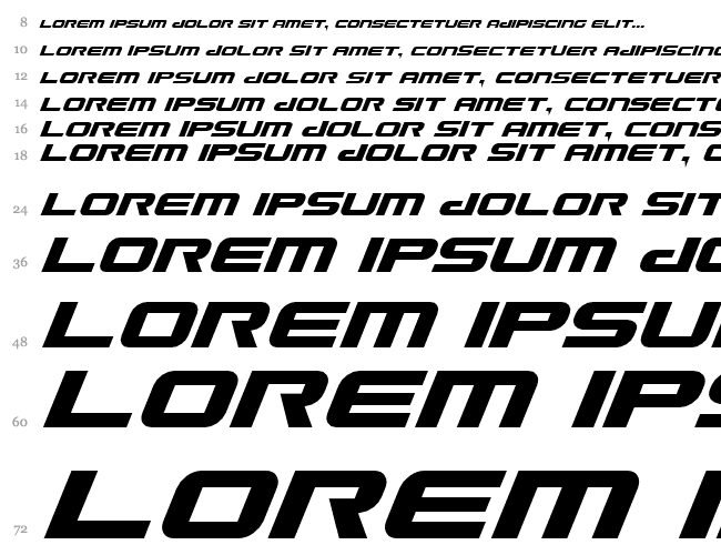 Gunship Italic Cascade 