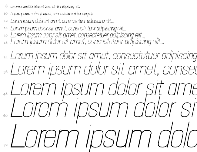 Hallandale Text Light Italic JL Водопад 