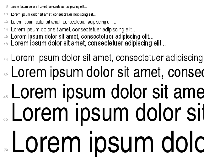 Helvetica Narrow Водопад 