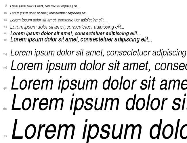 Helvetica Narrow Cascata 