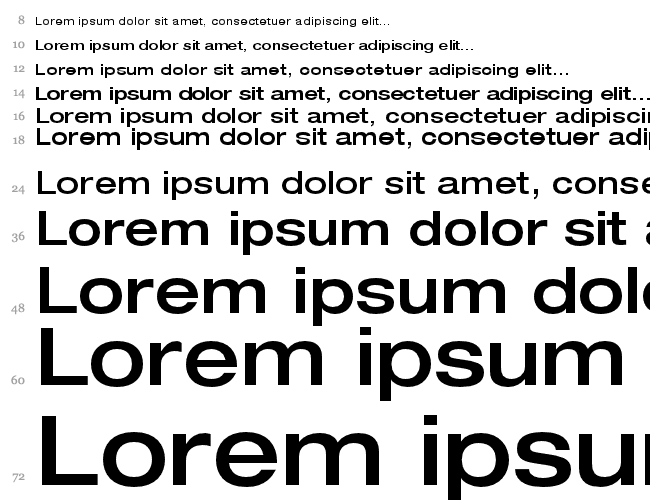 Helvetica63-ExtendedMedium Wasserfall 