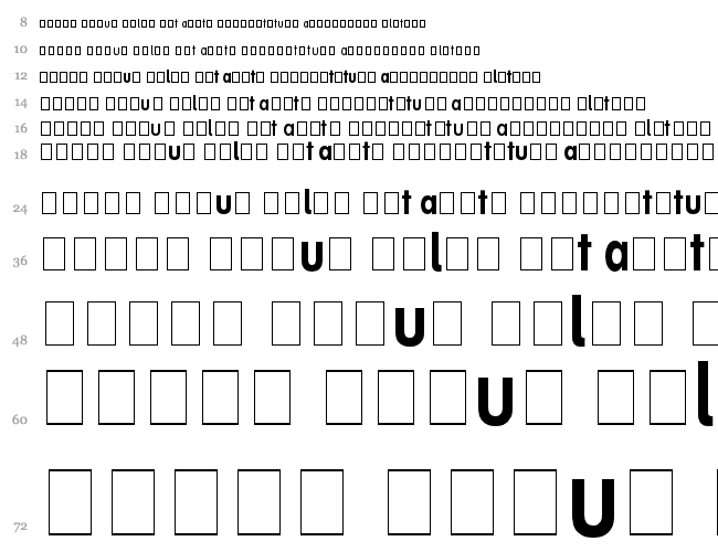 Helvetica Narrow Profi Cascata 