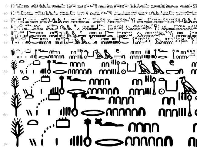 Hieroglyph Cascada 