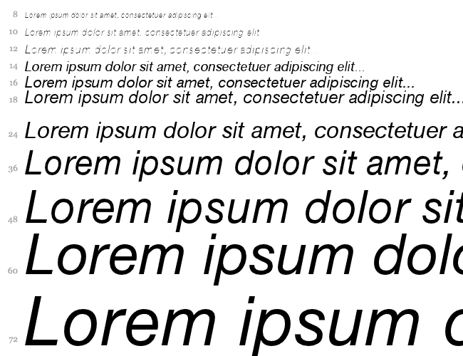 Helvetica 55 Roman Wasserfall 