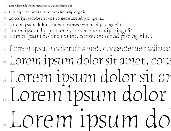 Humana Serif ITC TT Водопад 