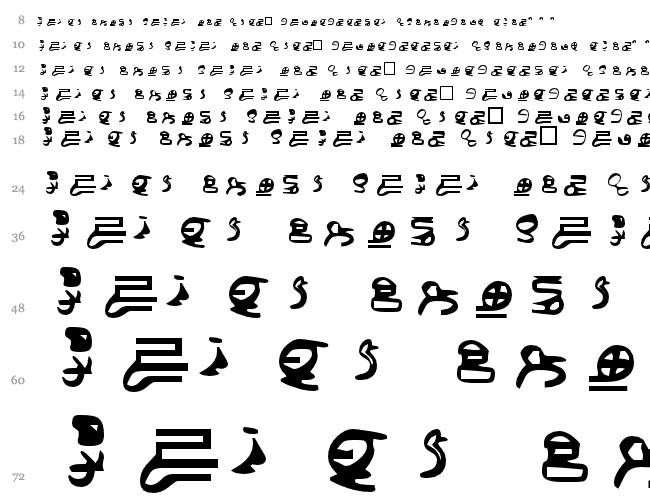 ID4 Alien Script Водопад 