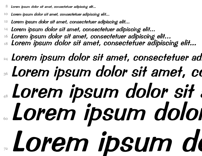 Impressed Italic Wasserfall 