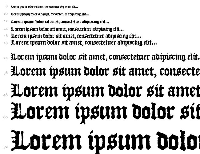 JSL Blackletter Waterfall 