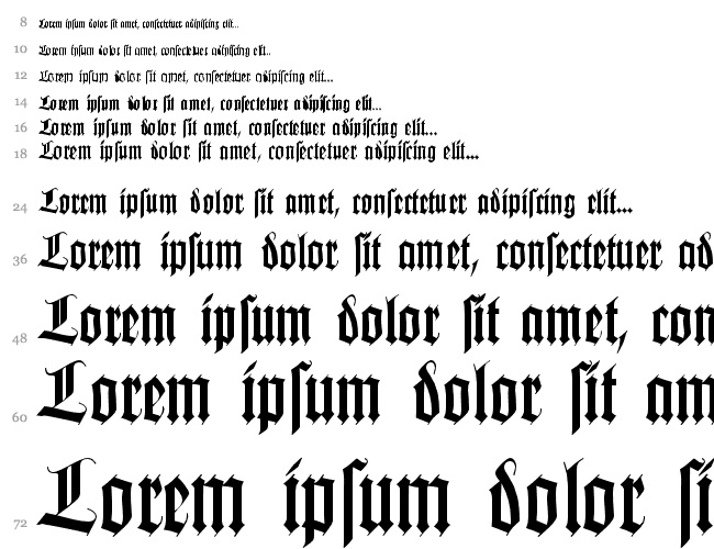 KochFraktur DB Водопад 