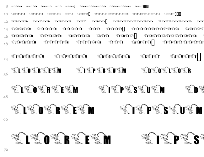 KR Font Fishin 2 Cascade 